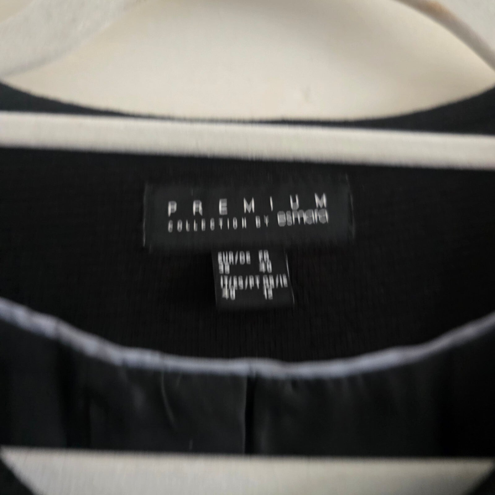 Esmara Premium Collection Black Zip-Up Jacket Size UK 12 smart formal casual
