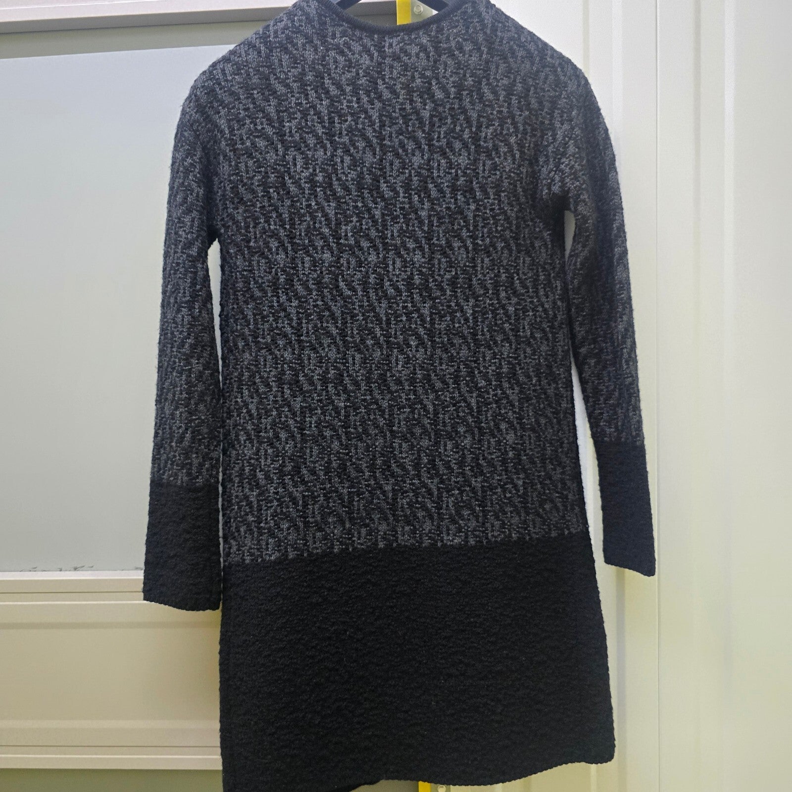 The White Company Black and Grey Merino Wool Cardigan Size UK 4, BNWT
