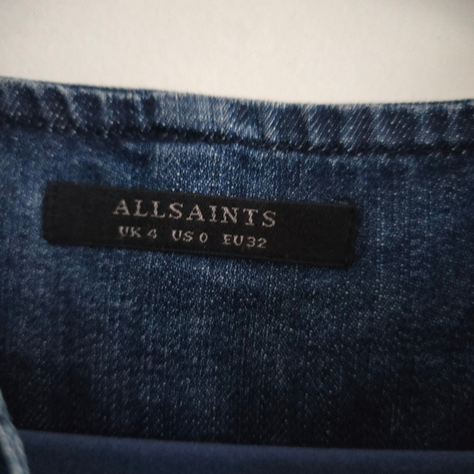 AllSaints Denim Dress UK 4, style Ann, summer, festival, sold out, blogger