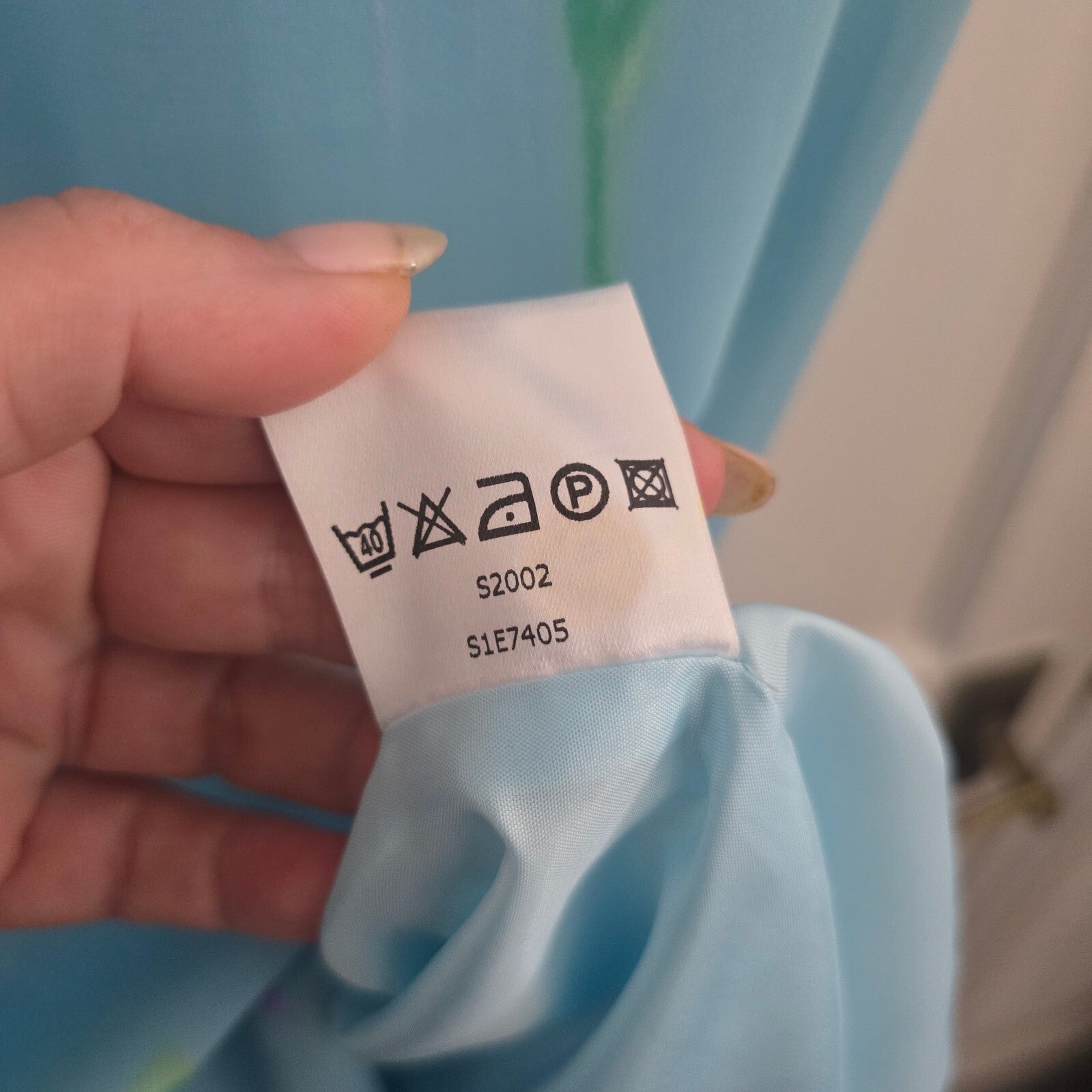 Jacques Vert Light Blue Floral Mid-Length Dress Size UK 12, wedding, glam,