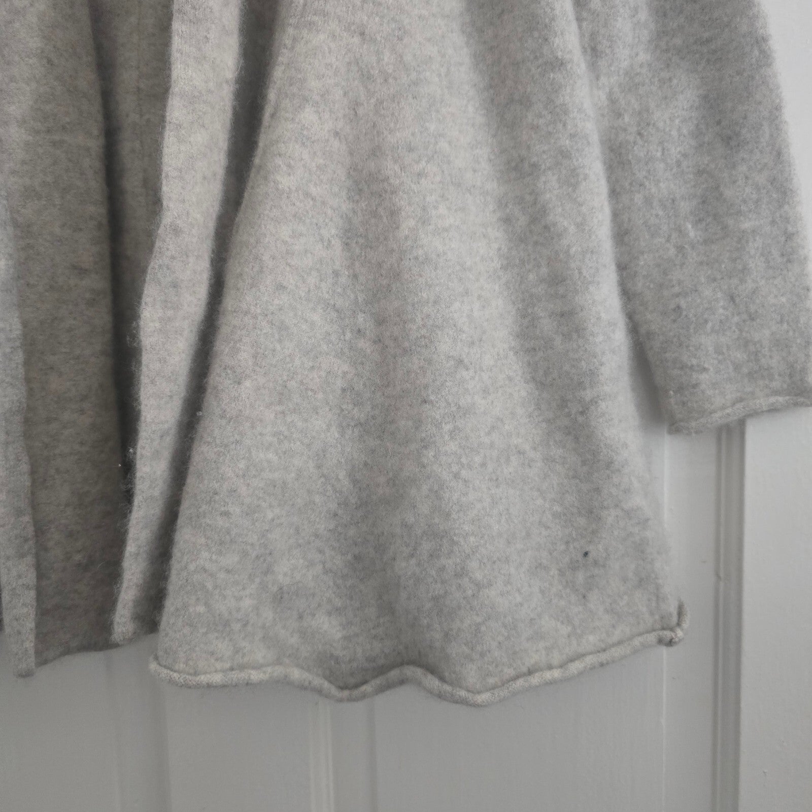 White Company Cashmere Open Front Cardigan Sweater, Size L