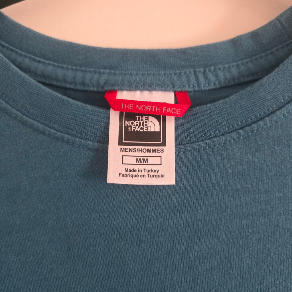 The North Face Men's Blue Graphic Crew Neck T-Shirt, Medium, Premium