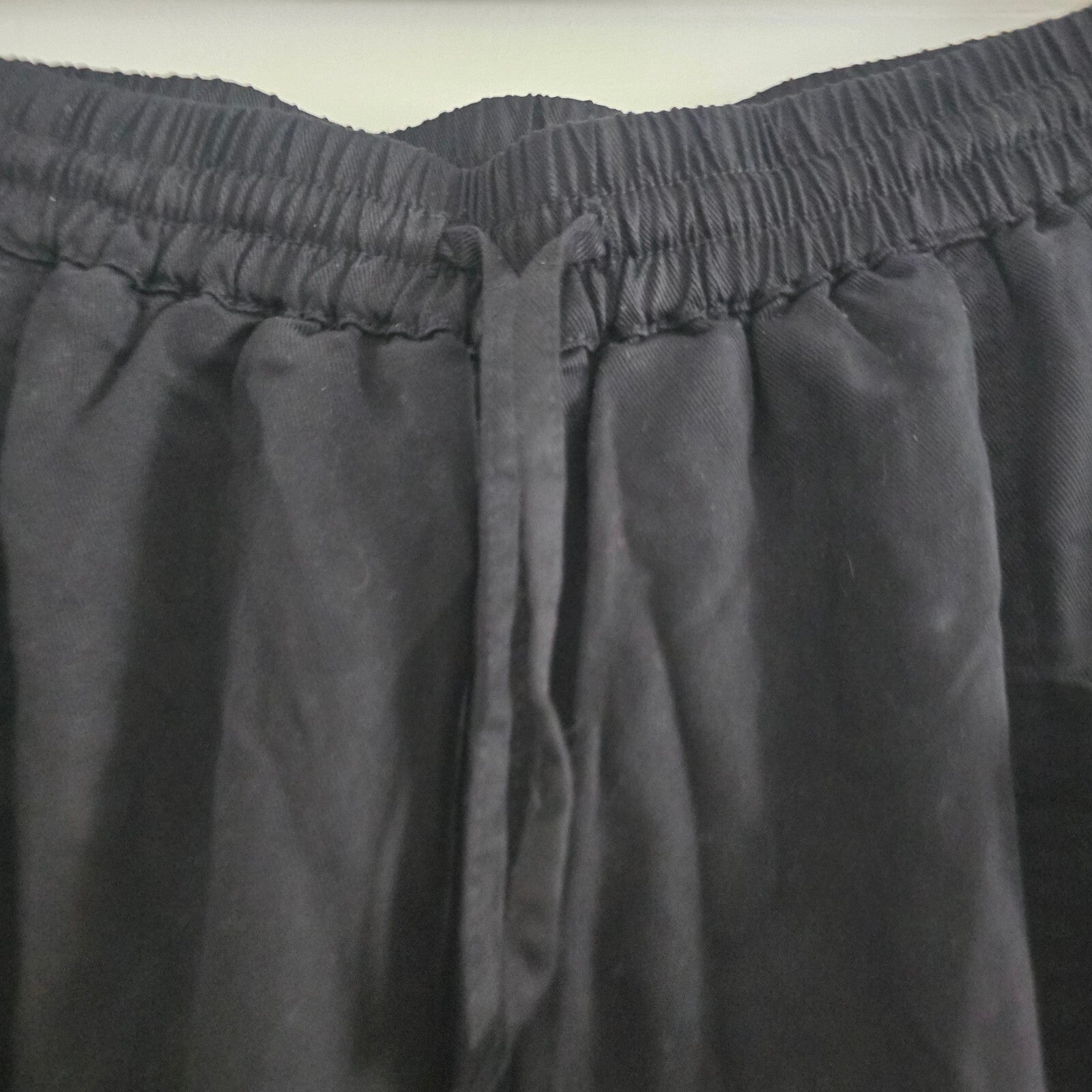 FatFace Black Elastic Waist Jogger Pants UK 12R relaxed soft lightweight comfy
