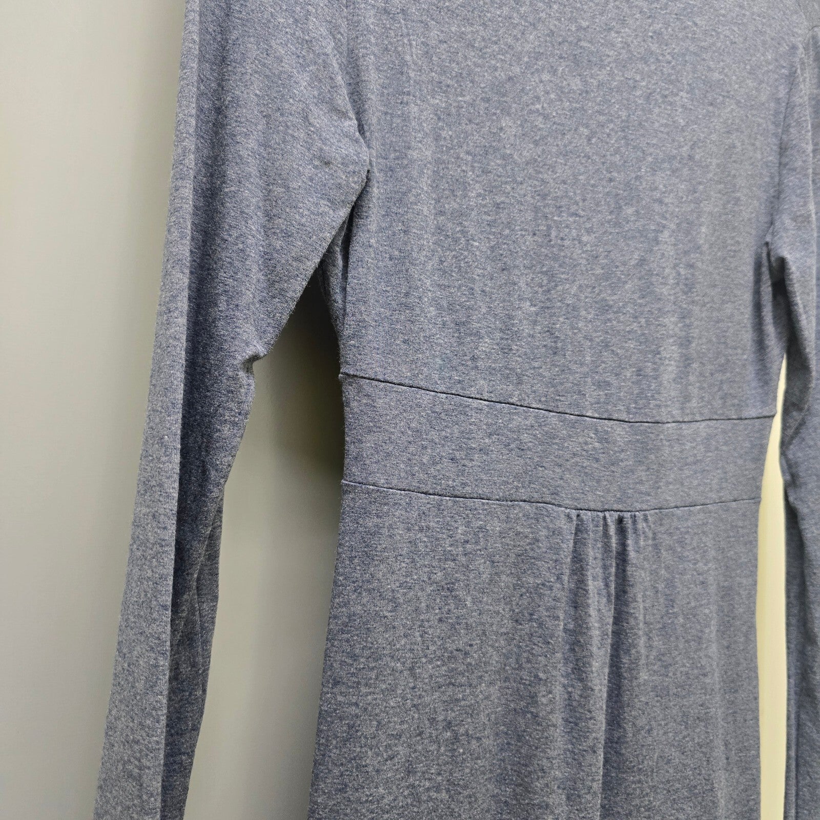 The White Company Blue Viscose Blend Long Sleeve Dress Small, Viscose