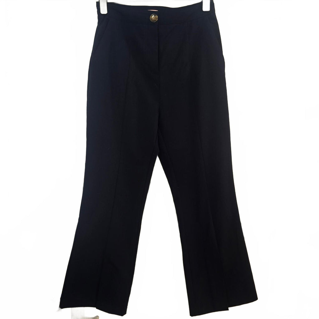 KITRI Navy Blue Wide-Leg Trousers UK 12 / US 8