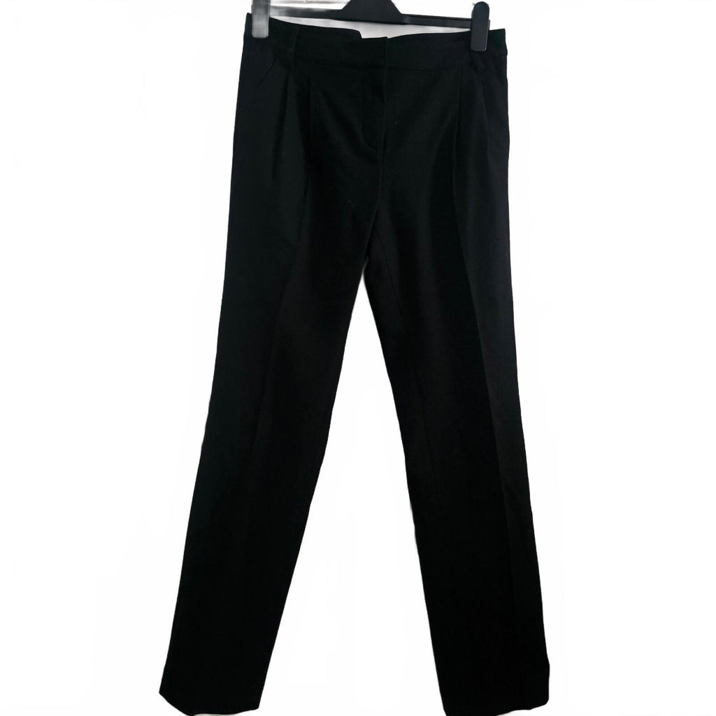 GAP Women's Black Straight Leg Wool Blend Trousers UK 10, smart, tailored