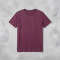 AllSaints Men's Crew Neck T-Shirt in Burgundy
