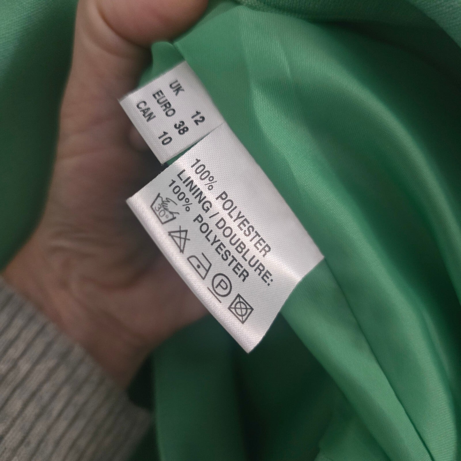 Jacques Vert Mint Green Short Sleeve Blazer Jacket UK Size 12