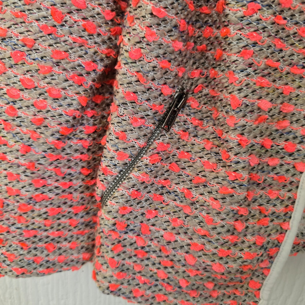 ASOS Textured Knit Open Front Cardigan Jacket UK 10