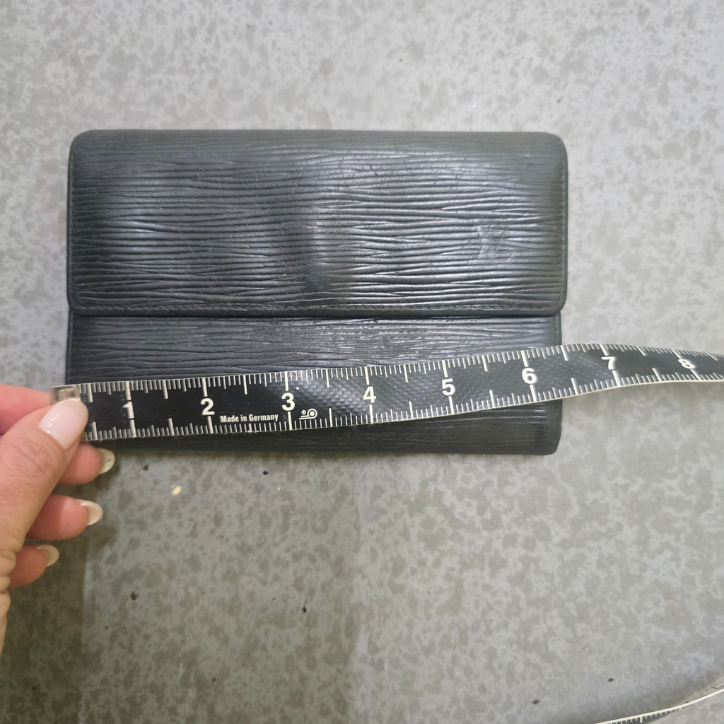 Louis Vuitton Black Epi Leather Long Wallet, Unisex, Designer, Luxury
