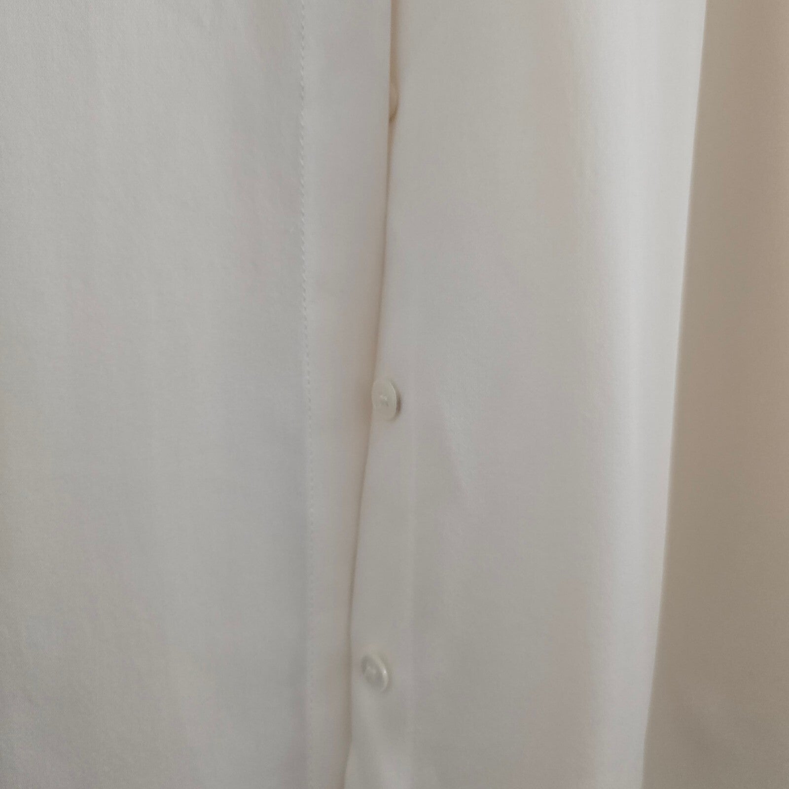 Reiss Elegant Off White/Cream Silk Blouse Shirt UK 8 / EU 36 / US 4 relaxed fit