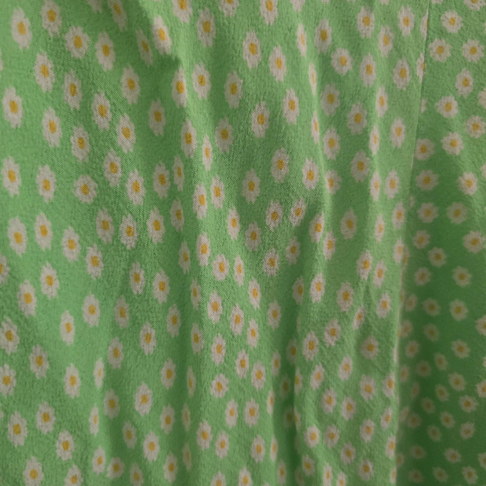 ZARA Green Daisy Print Spaghetti Strap Romper Playsuit Size S cute ditsy