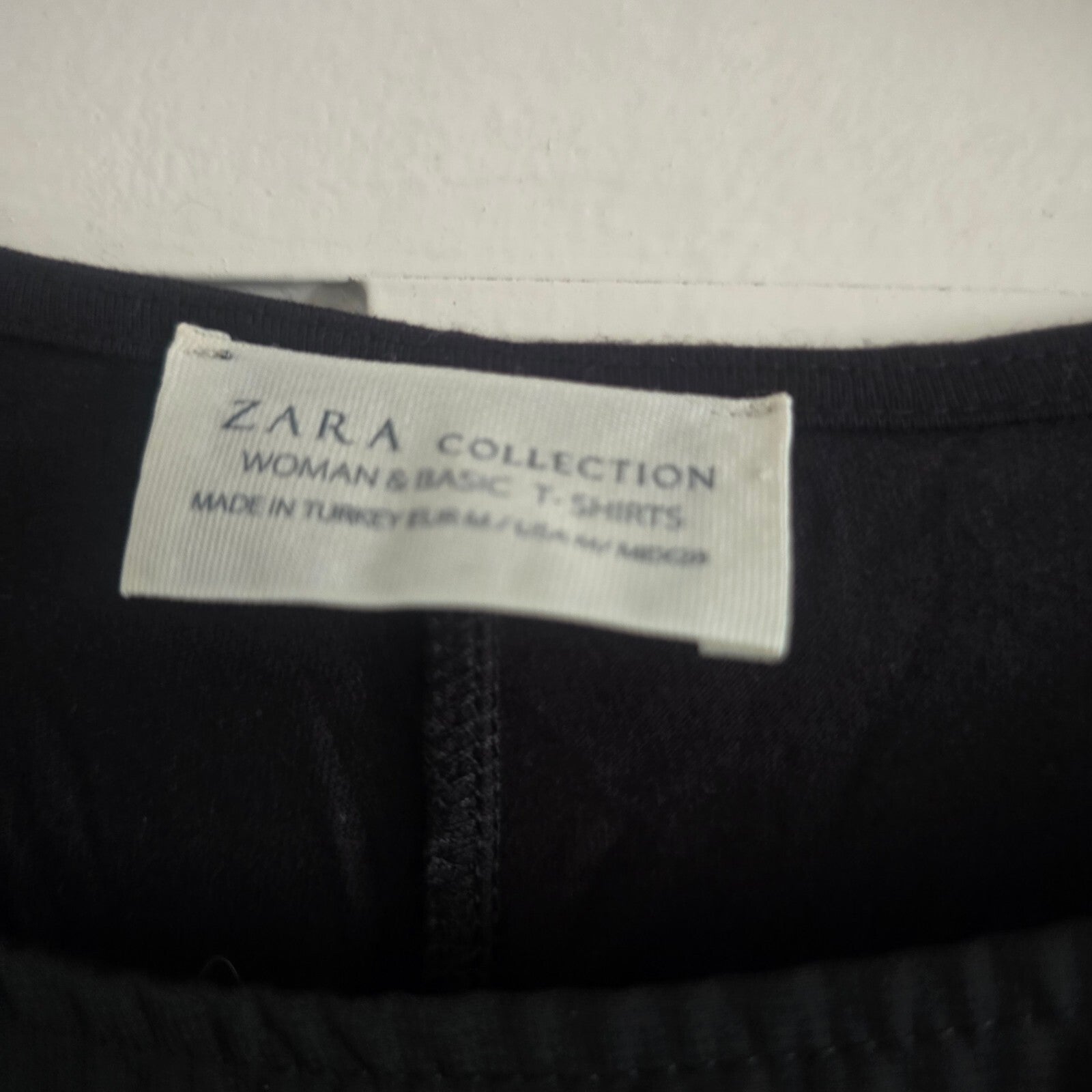 Zara Collection Black Sleeveless Cutout Overlay Tunic Top, size M