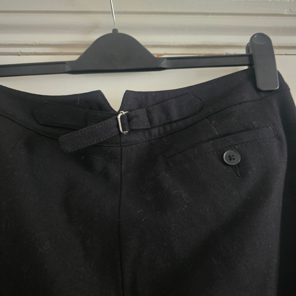 GAP Women's Black Straight Leg Wool Blend Trousers UK 10, smart, tailored