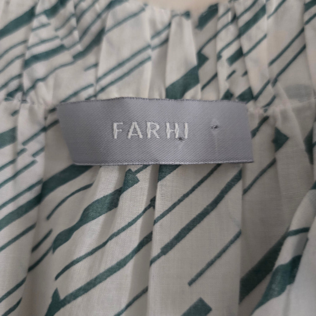 Farhi Sleeveless Ruffle Detail Cotton Dress UK Size 10, lightweight, summer,