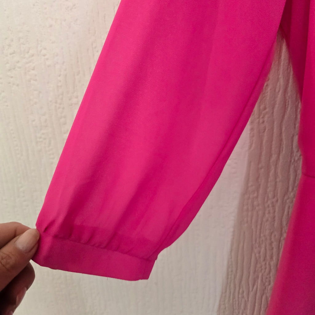 Alfani Pink V-Neck 3/4 Sleeve Romper Playsuit Size M BNWT