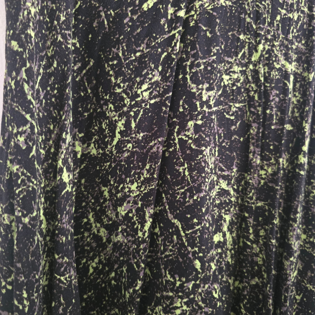 Warehouse UK12 Viscose Patterned Dress with Zip Back, formal, fit and flare