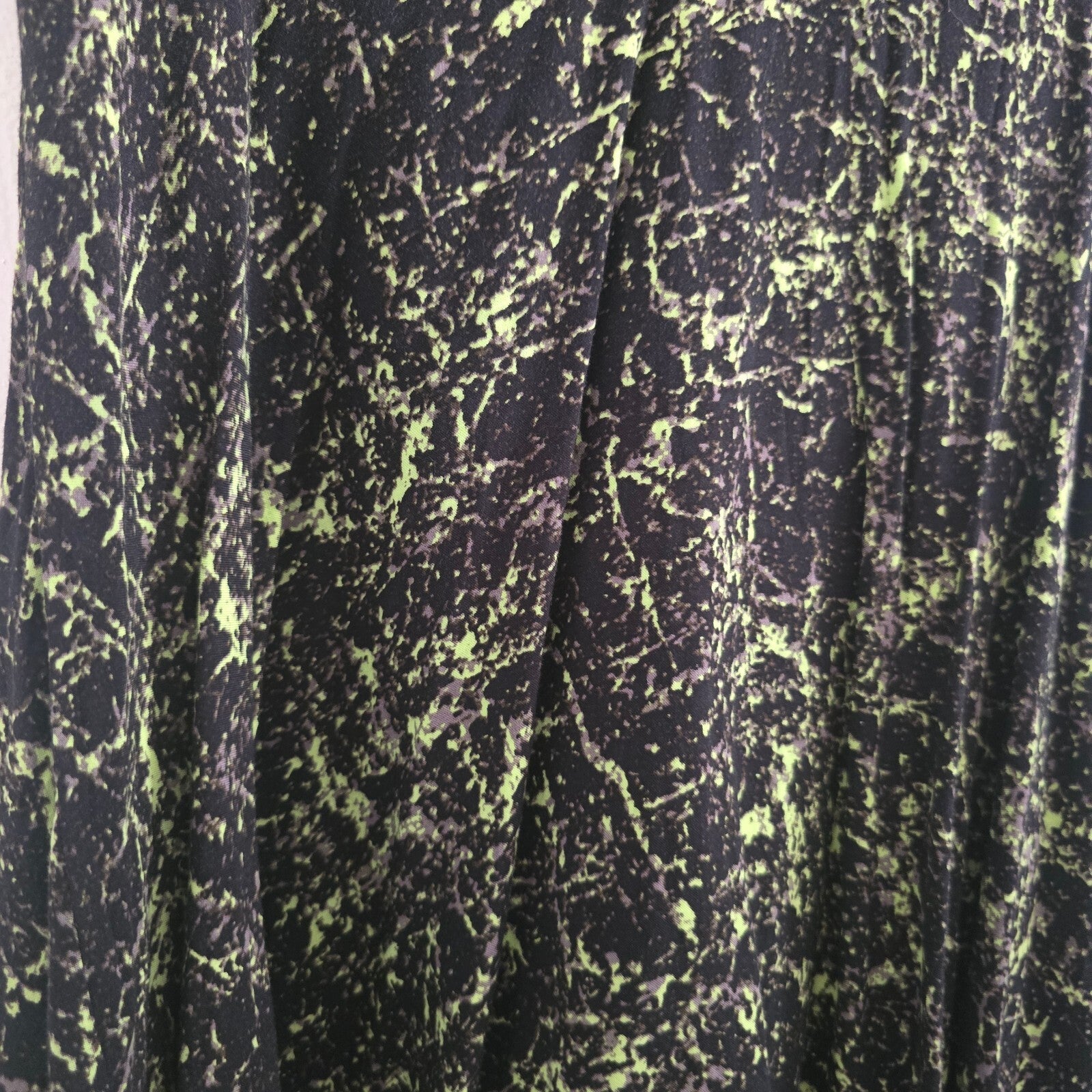 Warehouse UK12 Viscose Patterned Dress with Zip Back, formal, fit and flare