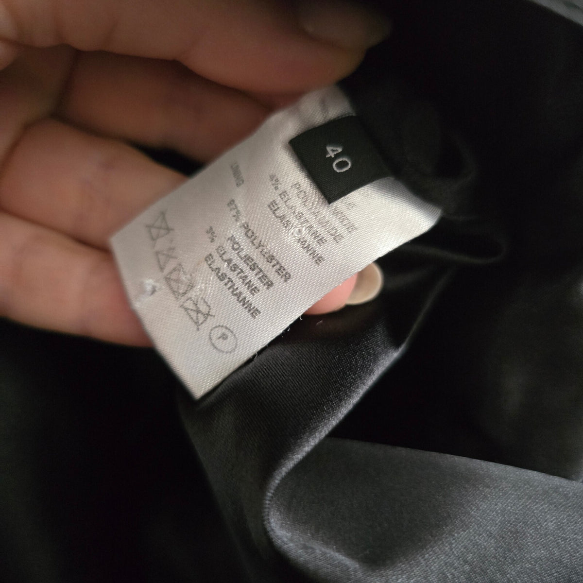 Joseph Black Sleeveless Tailored Dress Size 40/UK 12, designer, vintage