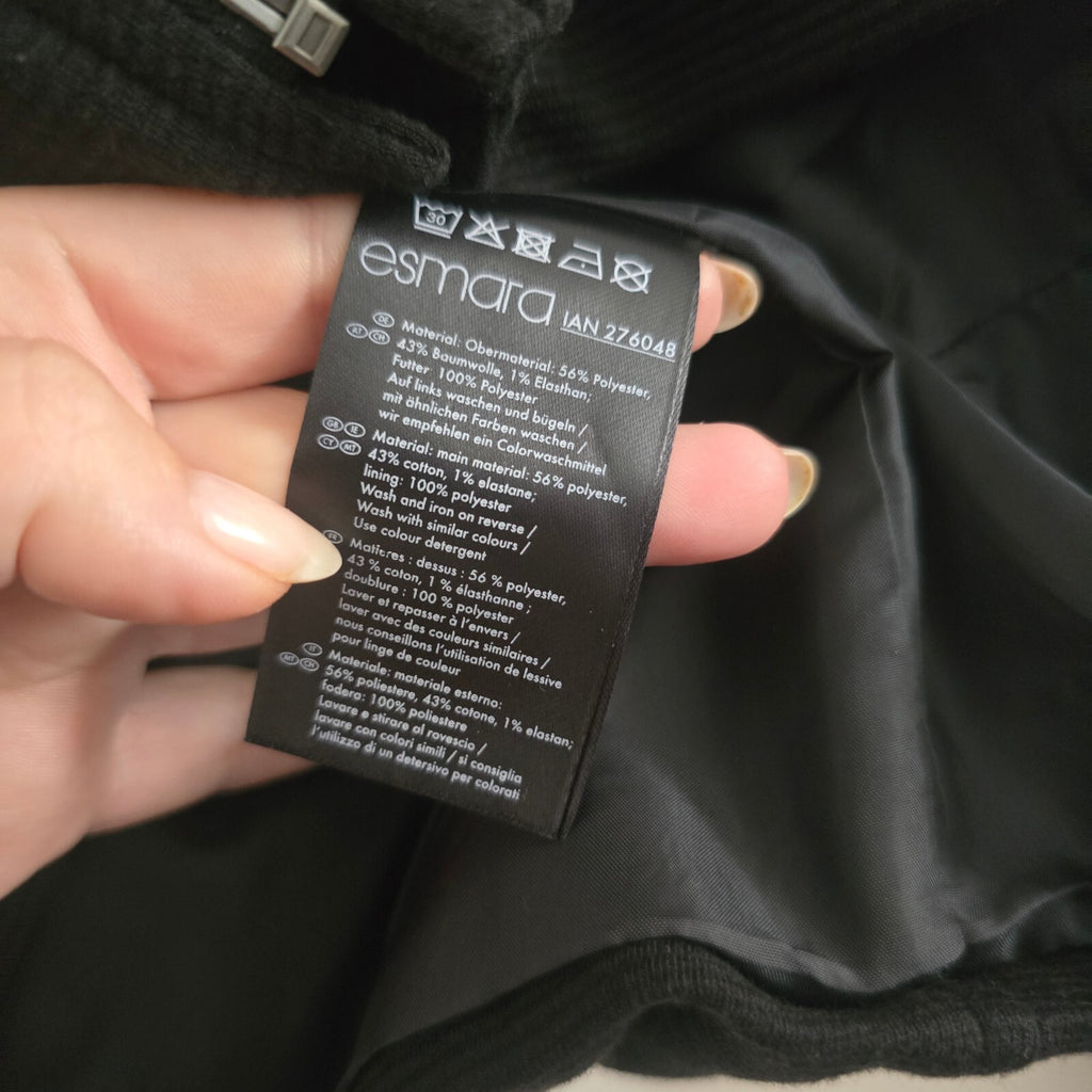 Esmara Premium Collection Black Zip-Up Jacket Size UK 12 smart formal casual