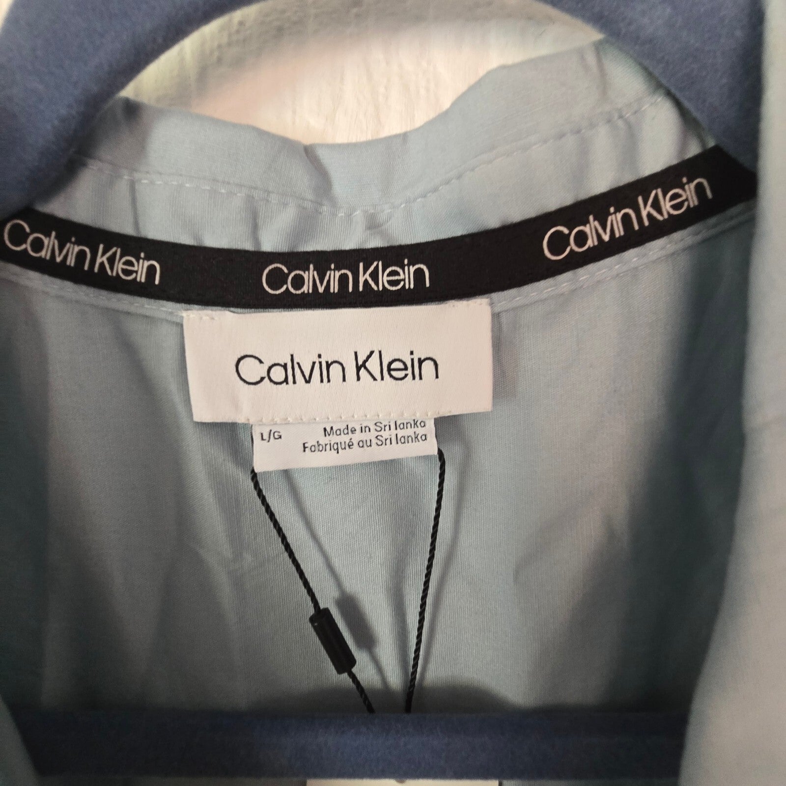 Calvin Klein Classic Shirt Dress with Tie Waist – BNWT, size L