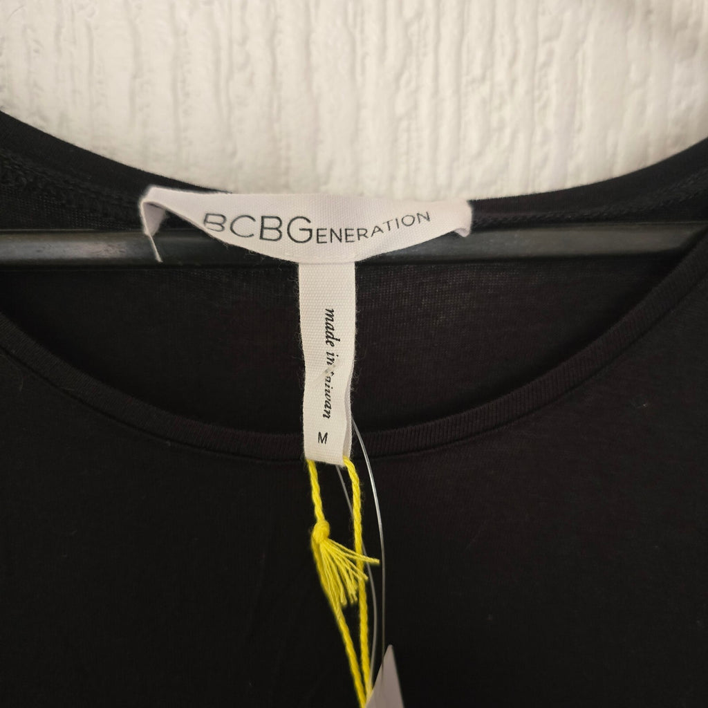 BCBGeneration Black Sleeveless Midi Dress Size M, BNWT, premium luxury