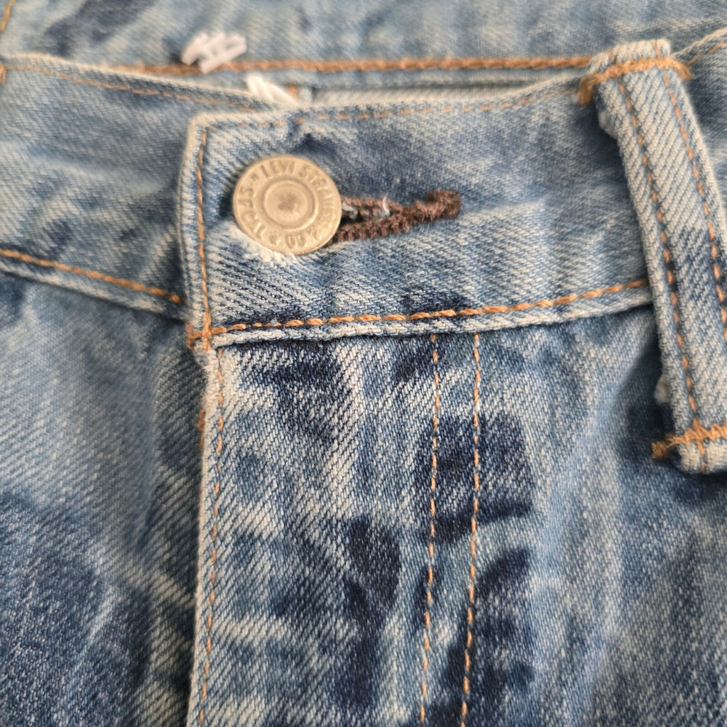 Levi's 511 Slim Fit Tie-Dye Effect Blue Denim Jeans W30 L32, rare, vintage