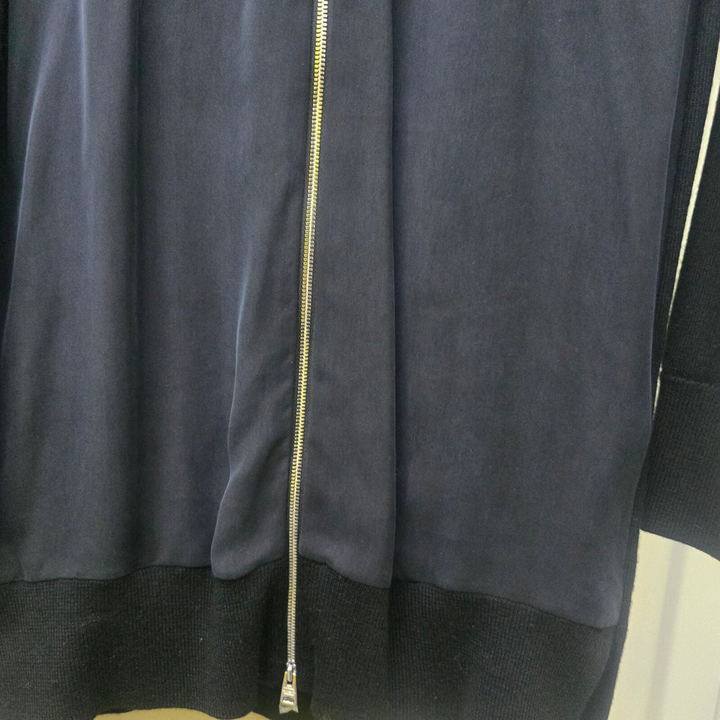 AllSaints Jamie Zip Longline Cardigan Black, Relaxed Fit BNWT, rrp £168, size XS