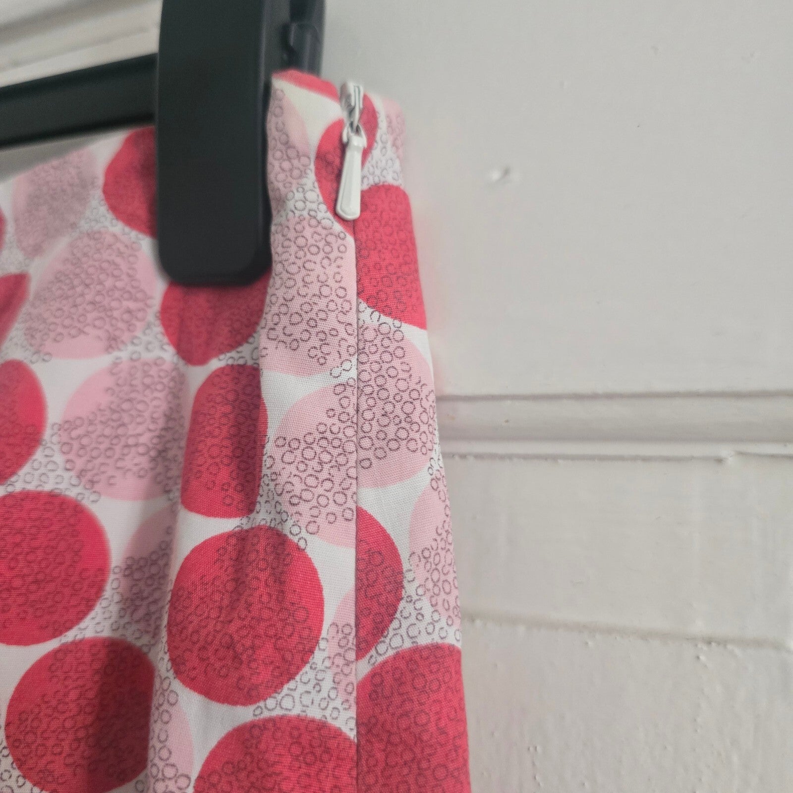 Boden Red and Pink Polka Dot Mini Skirt Size 14