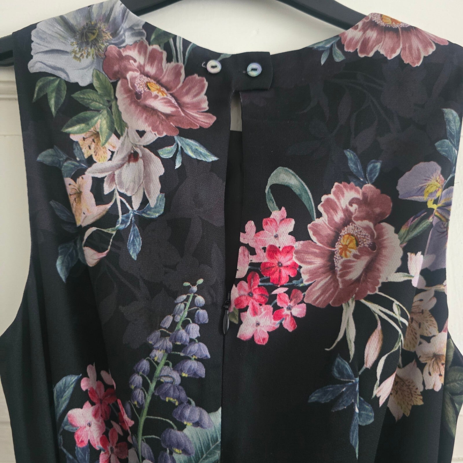 Monsoon Sleeveless Black Floral Maxi Dress with Belt, wedding, summer, glam 8