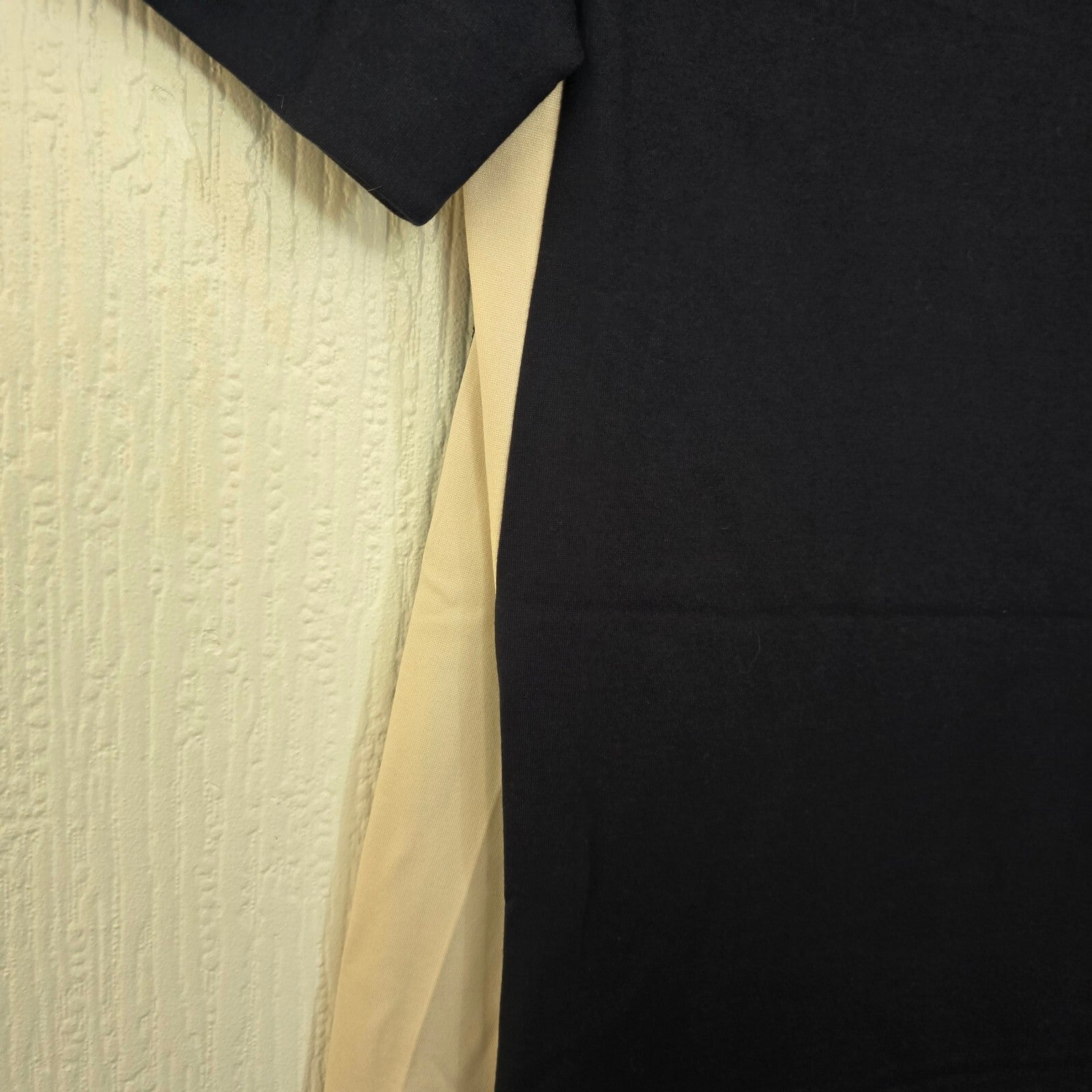 Warehouse Definitives Navy and Cream Panelled Dress UK 12 BNWT jersey short
