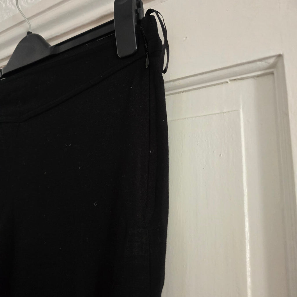 French Connection Black Slim Fit Tailored Smart Leggings Trousers Size 12