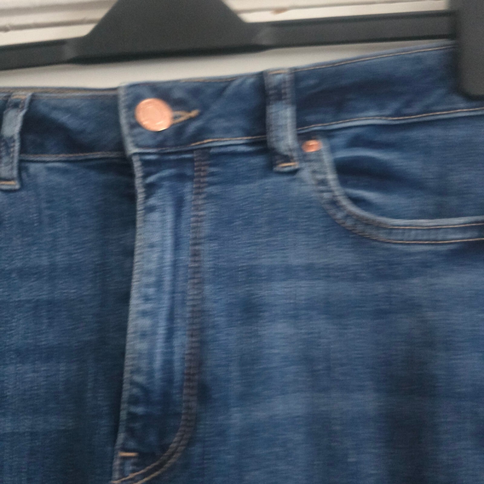 Denim Since 1959 Classic Blue Denim Midi Stretch Skirt Size 10