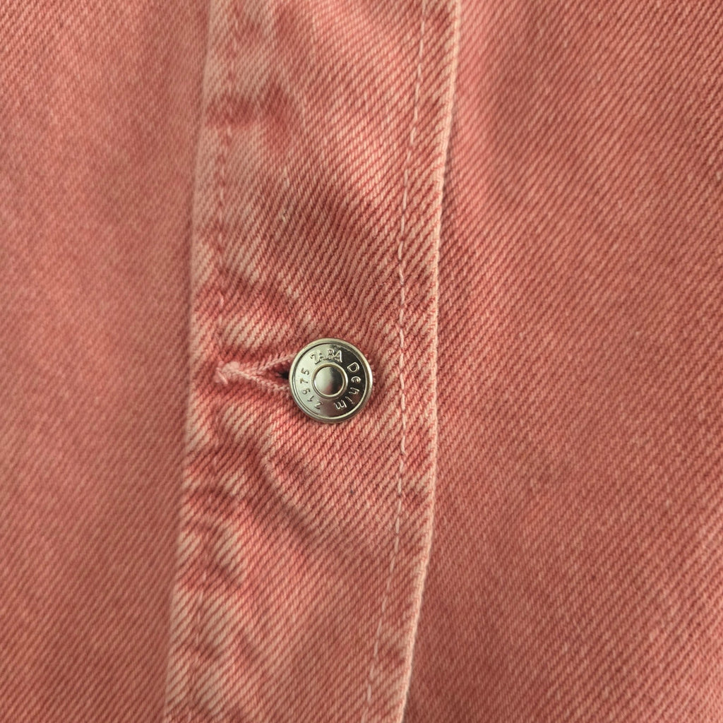 Zara Oversized Pink Denim Jacket, boxy, relaxed, sold out, size L