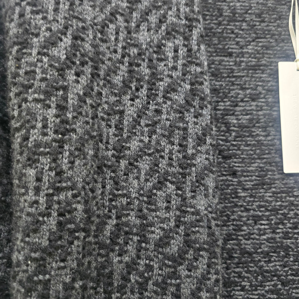 The White Company Black and Grey Merino Wool Cardigan Size UK 4, BNWT
