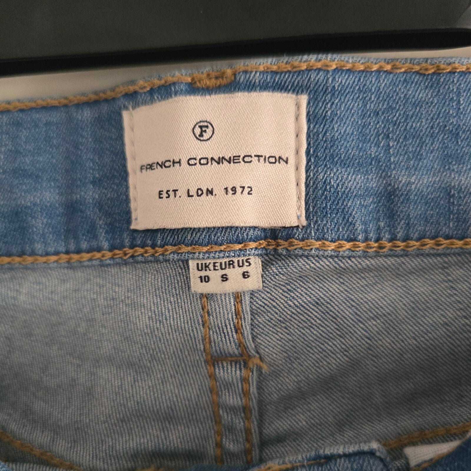 French Connection Light Blue High Waisted Skinny Jeans UK Size 10 / US Size 6