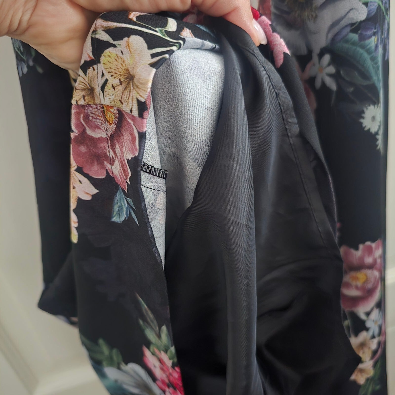 Monsoon Sleeveless Black Floral Maxi Dress with Belt, wedding, summer, glam 8
