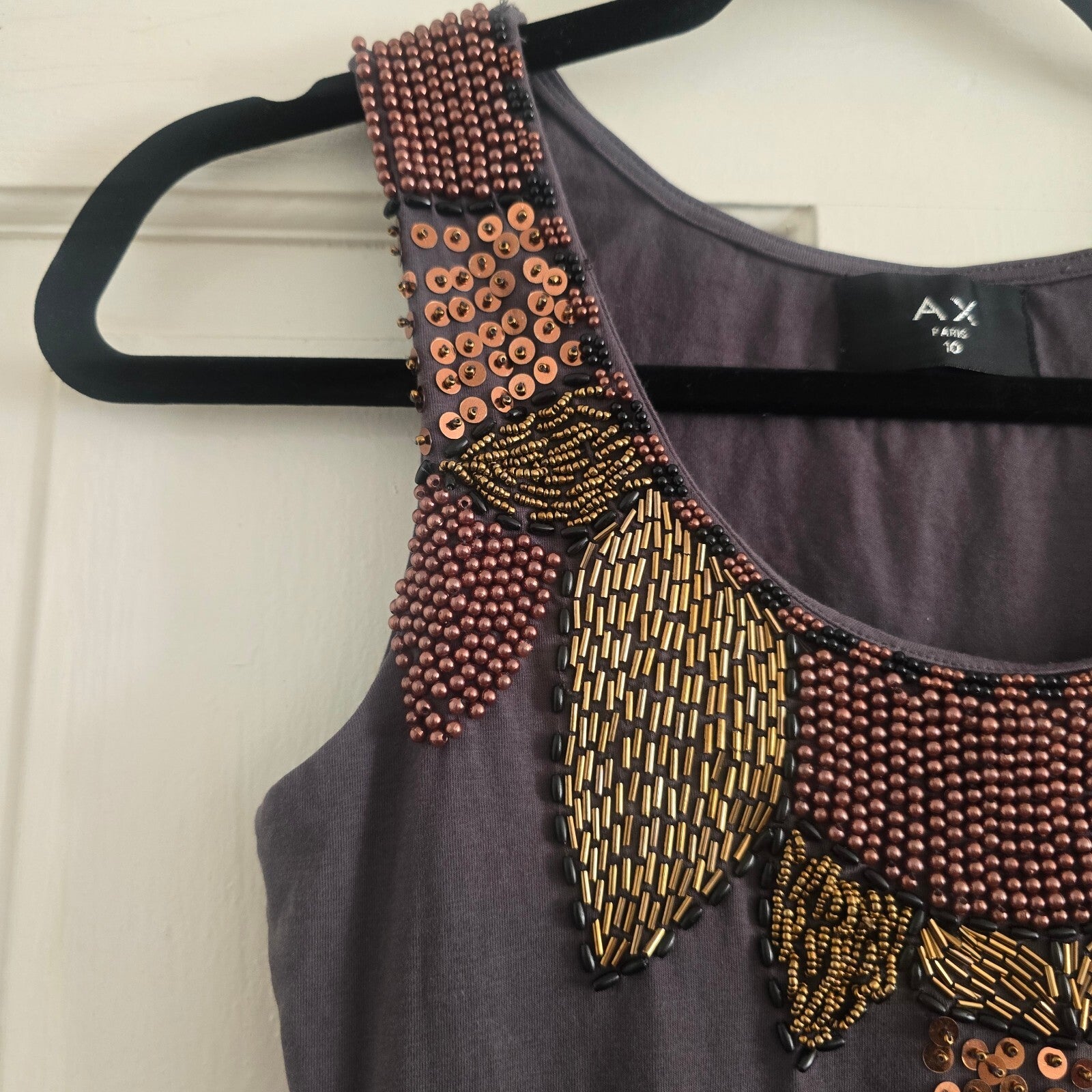 AX Paris Embellished Sleeveless Mini Dress Size 10, jersey bodycon