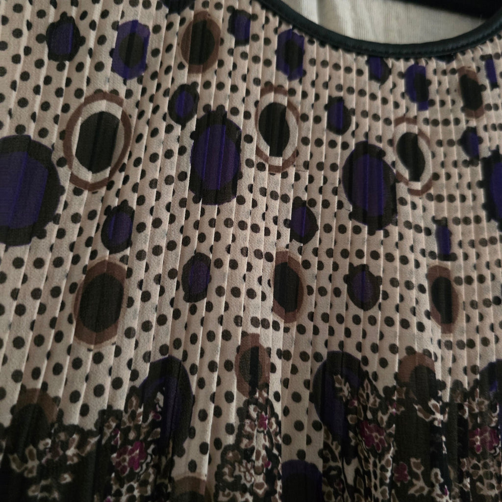 Paisley Sleeveless Patterned Viscose and Elastane Top, ombre, size M relaxed Y2K