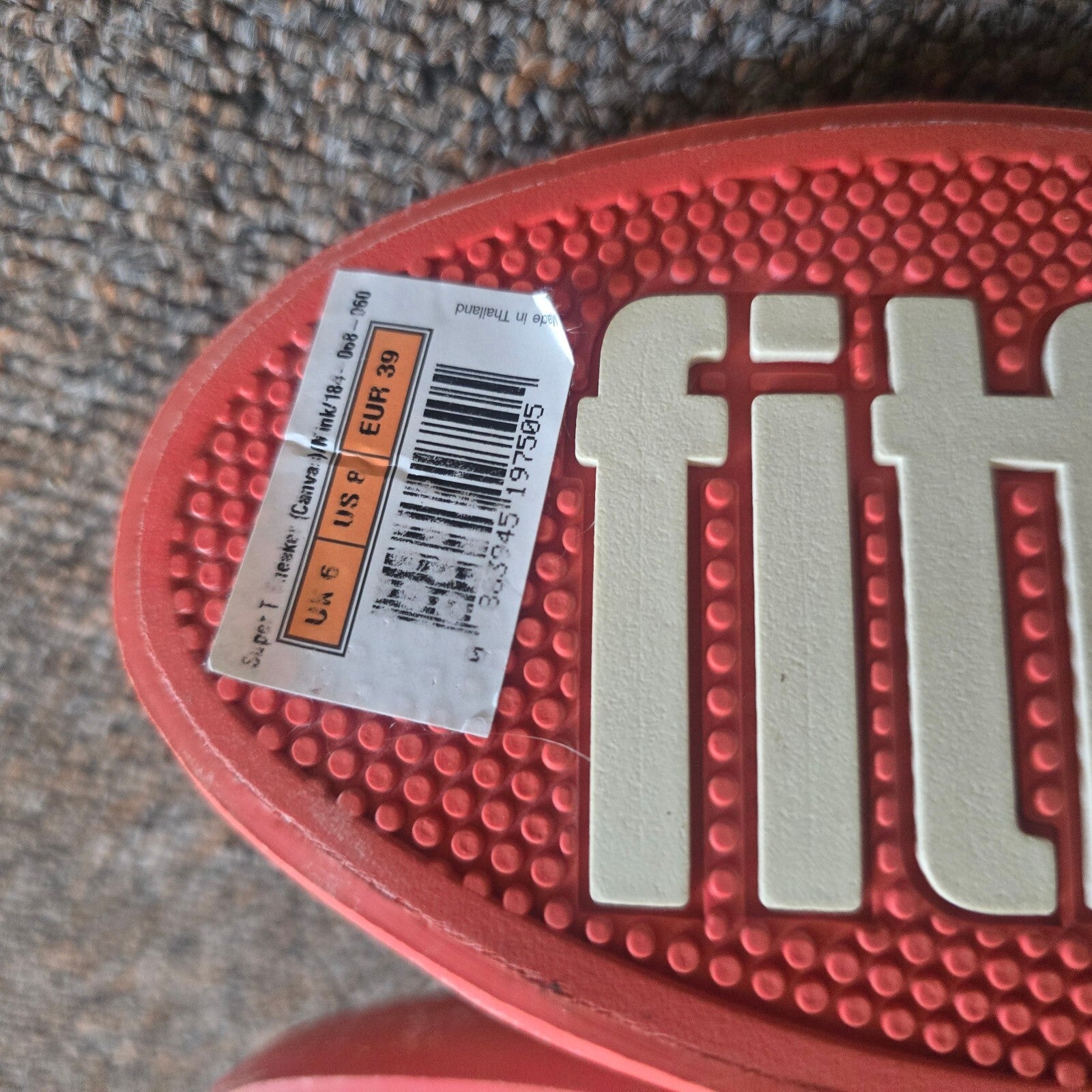 FitFlop Casual Canvas Shoes with Red Soles Size UK 6 / EUR 39