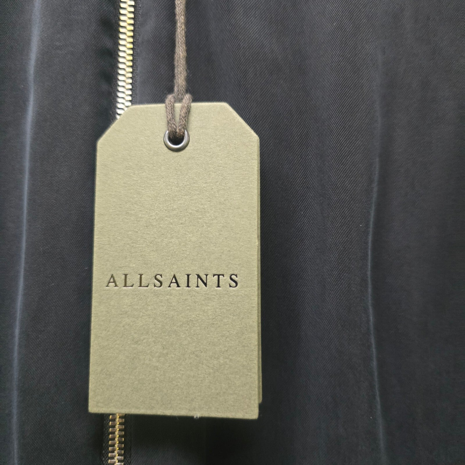AllSaints Jamie Zip Longline Cardigan Black, Relaxed Fit BNWT, rrp £168, size XS