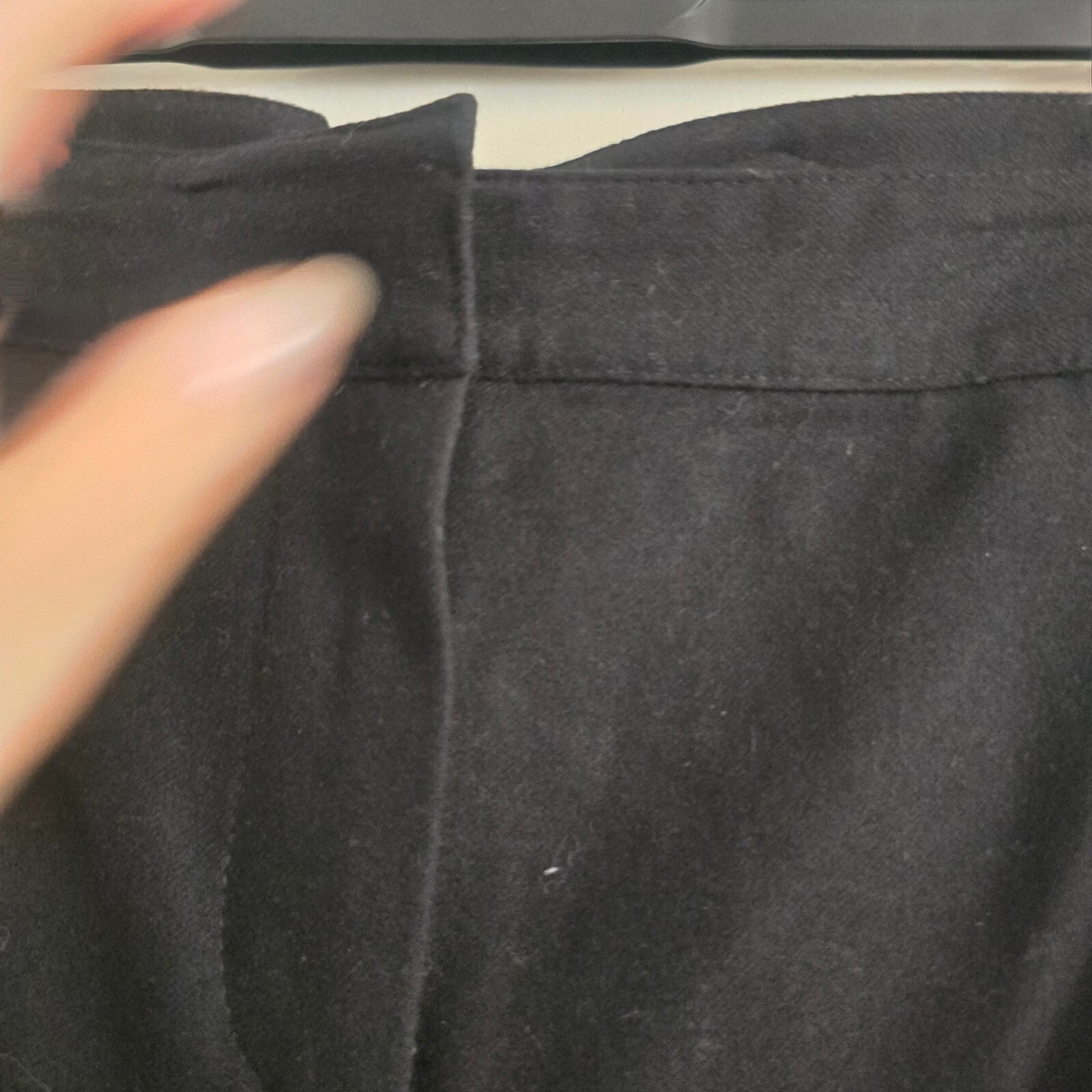 GAP Women's Black Straight Leg Wool Blend Trousers UK 10, smart, tailored