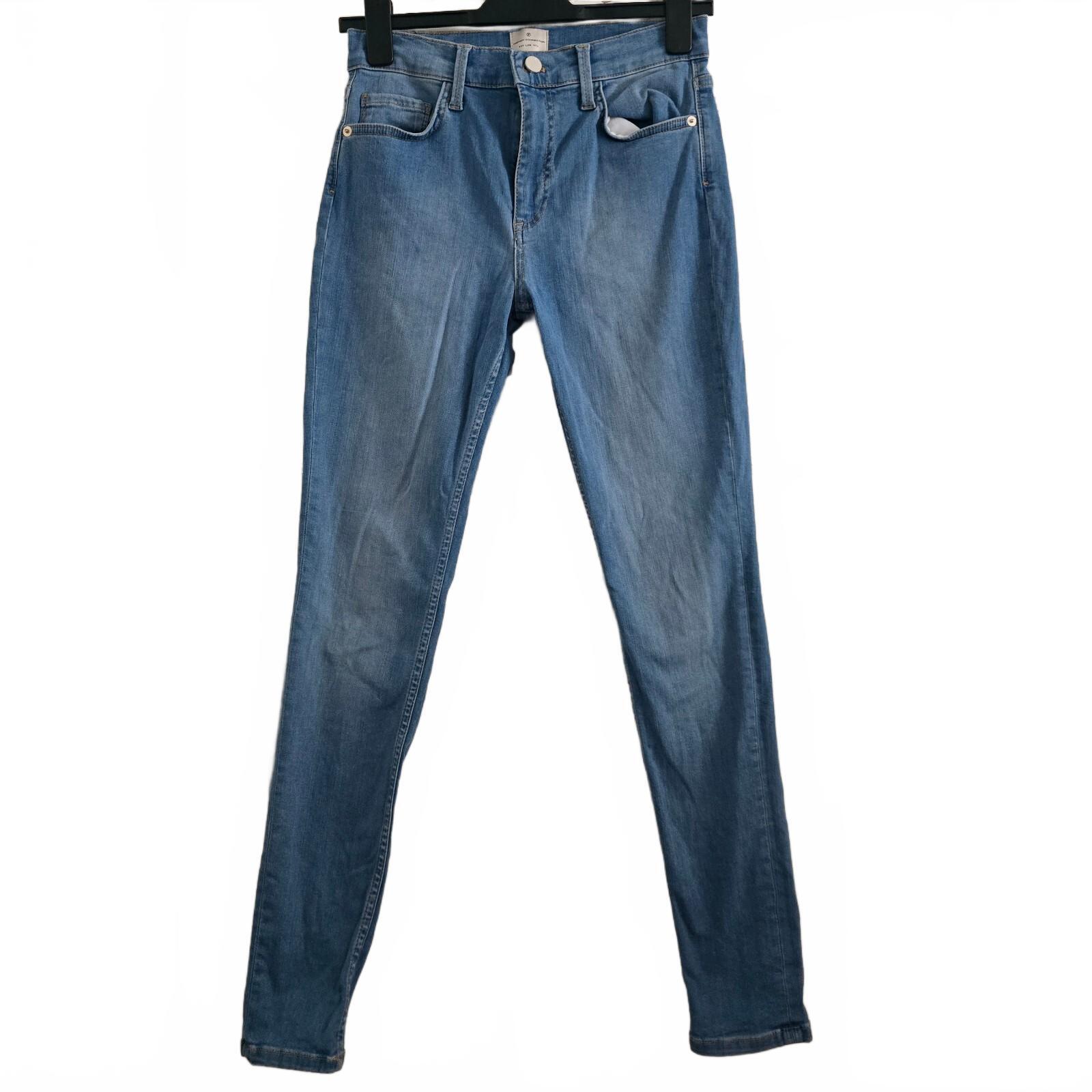 French Connection Light Blue High Waisted Skinny Jeans UK Size 10 / US Size 6