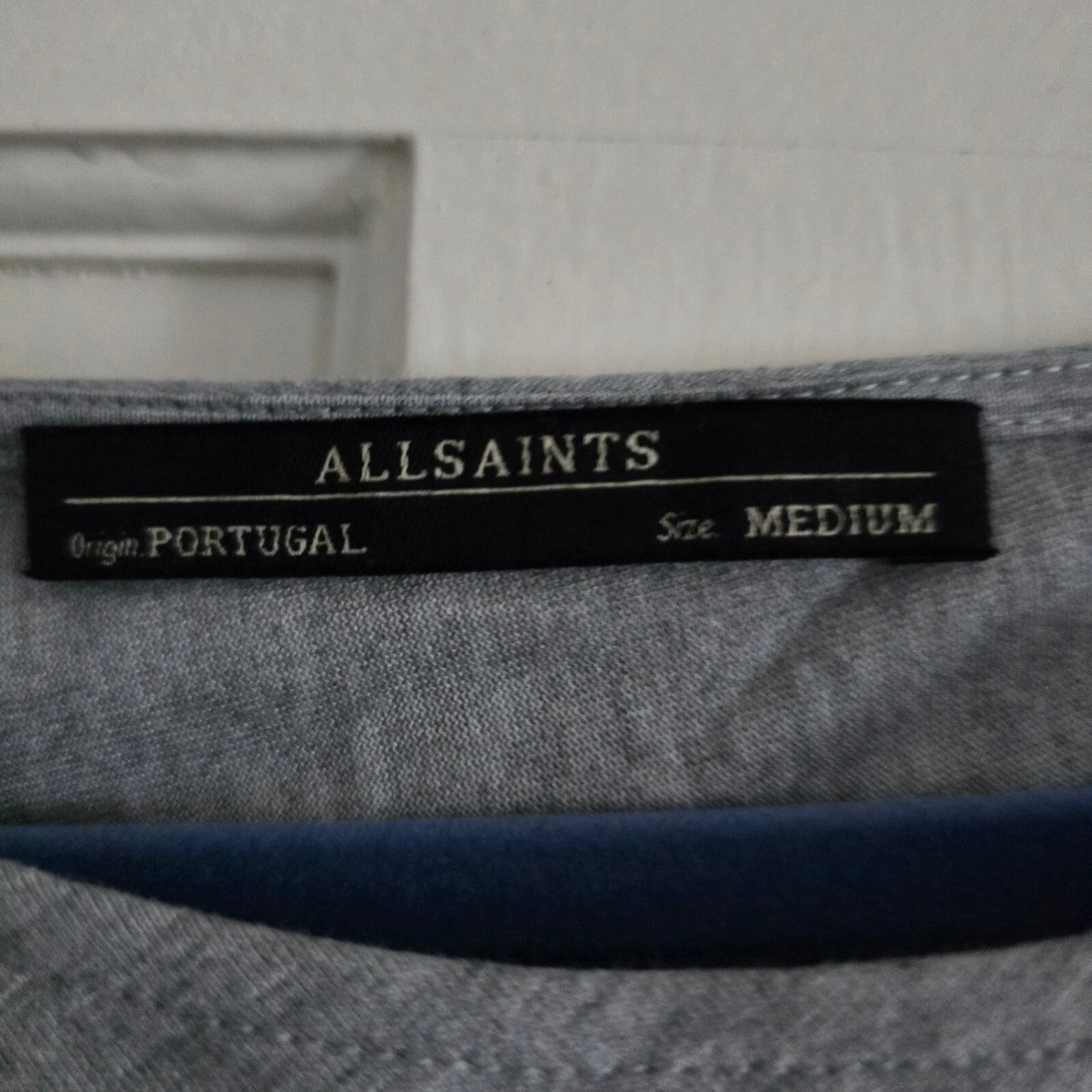AllSaints Relia Grey Viscose Sleeveless Dress Size Medium, premium, luxury