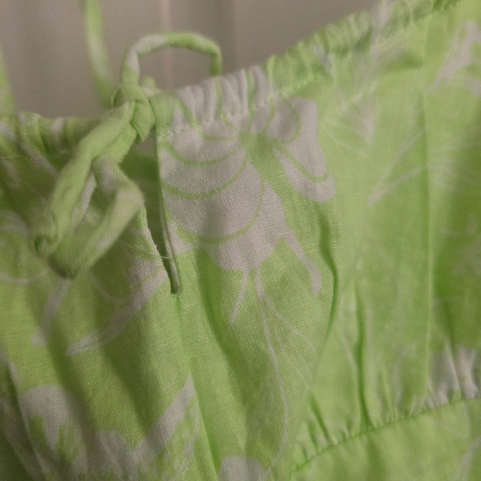 Bershka Women's Light Green Floral Print Linen Playsuit, Size S, BNWT