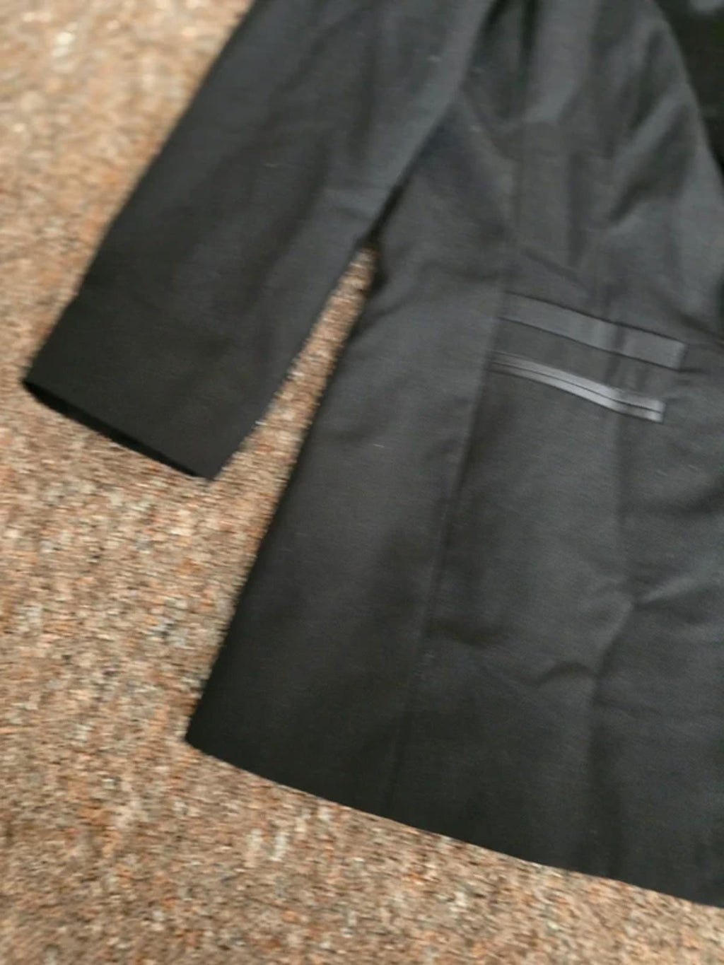 Dorothy Perkins black single breasted blazer tuxedo jacket, Satin detailing, size 6