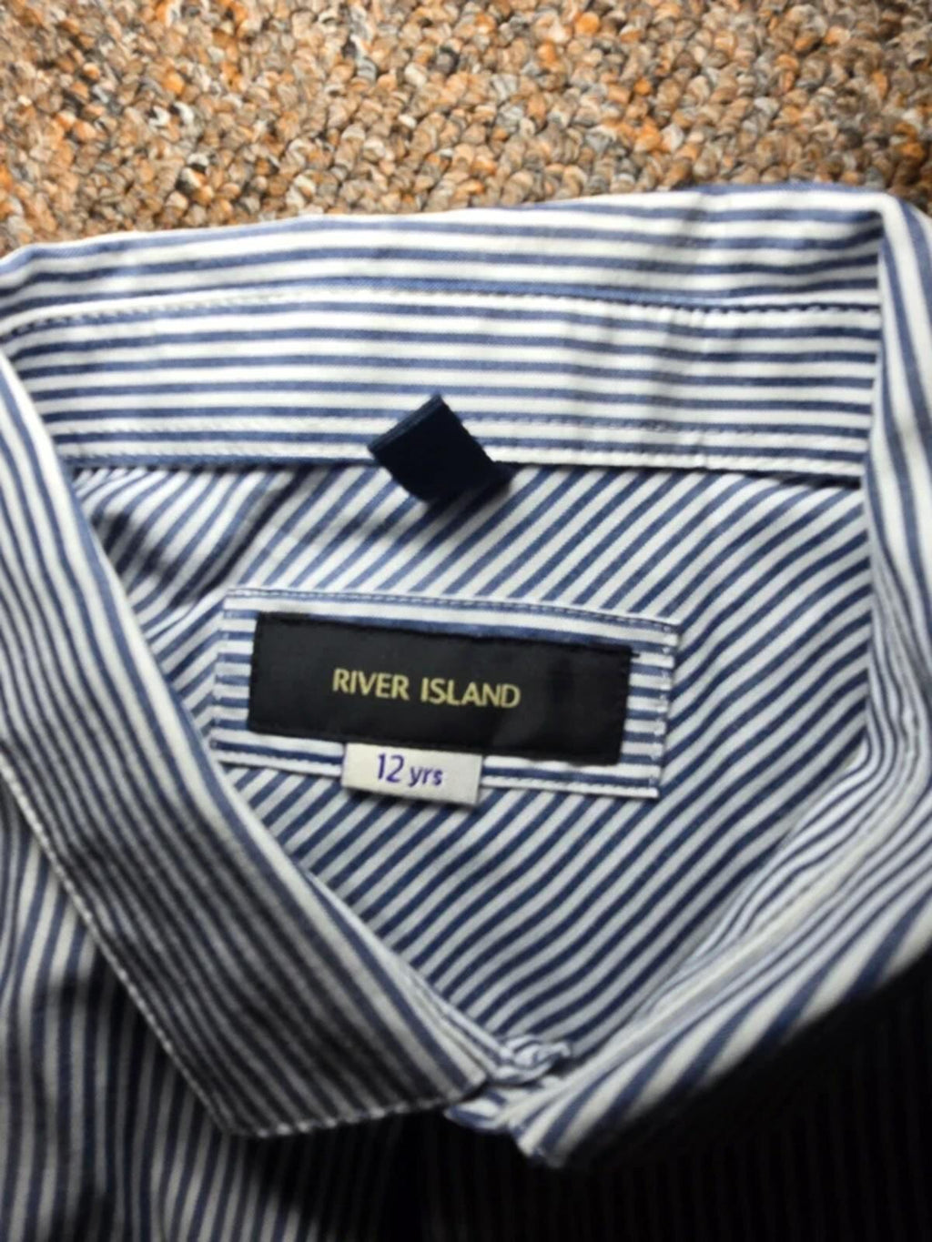 Boys River Island Tailored Pinstripe Shirt – Age 12 – tailored, smart