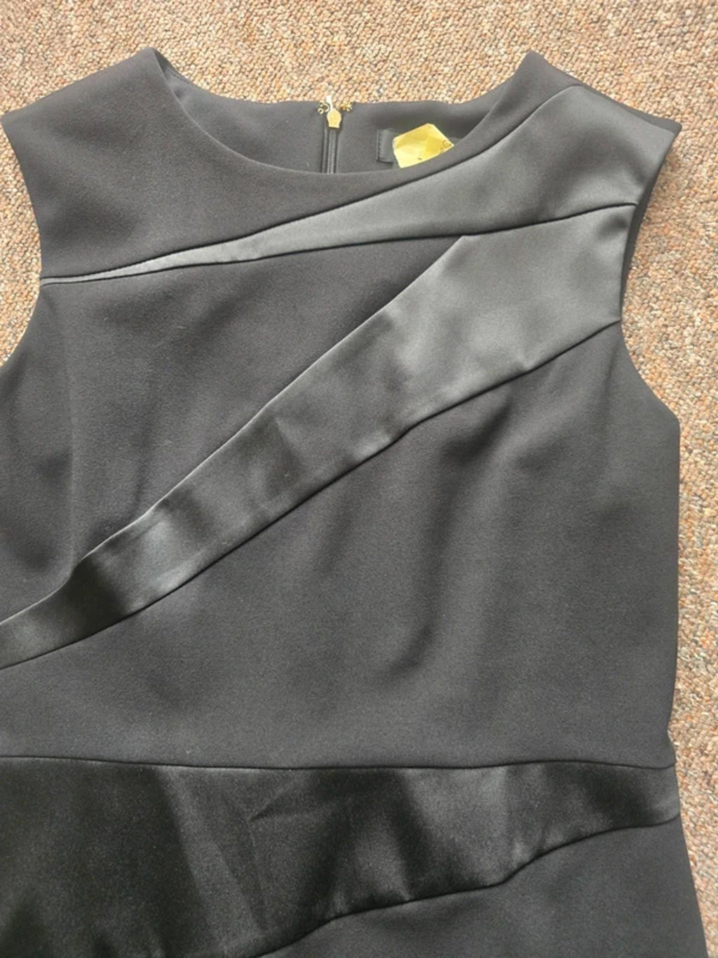 DKNY Black Sleeveless dress, size 12, designer dress, slimming dress, flattering