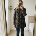 Zara Trafaluc Collection Women's Coat with Wool Blend and Utility Sleeves size M
