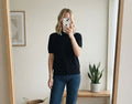 Zara Black High Neck Short Sleeve Knit Jumper, capsule, workwear, blogger L